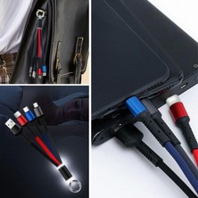 MiraaxxMiraaxx Işıklı Anahtarlık Model 3 In 1 USB Çıkışlı Mikro,type-C ve Iphone Uyumlu Şarj Kablosu (4887)HBCV00008F0ALZ