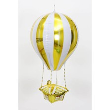 22 Inç Uçan Balon Temalı Sarı Folyo Balon 88-28  cm