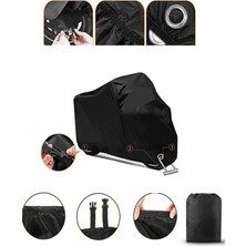 Rmg Moto Gusto Ranger 150  Siyah Kilit Uyumlu Motor Brandası Arka Çanta Uyumsuz Ultra Kalın Su Geçirmez