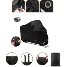 Motoran Cross XV-250  Siyah Kilit Uyumlu Motor Brandası Arka Çanta Uyumlu Ultra Kalın Su Geçirmez