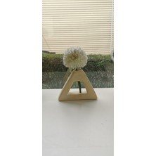 Merts Atelier Sarı Üçgen Vazo