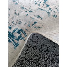 Venüs Mavi Kaymaz Yolluk - Yıkanabilir Dört Mevsim Halı | Salon, Banyo, Balkon, Genç Odası