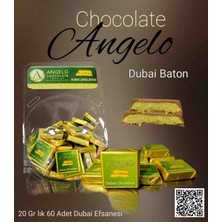Angelo Chocolate 20 gr x 60 Ad Baton Dubai Çikokatası