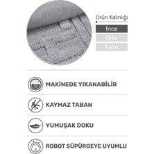 Bath Antibakteriyel Banyo Paspası 80 x 50 | Kaymaz Tabanlı, Yıkanabilir, Tüylenme Yapmaz