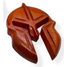 Otantik Çarşı Ahşap Gladyatör Maske Duvar Dekoru 20X13 Cm.