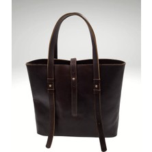 Lamina Tote Bag Hakiki Deri Kadın Omuz Çantası
