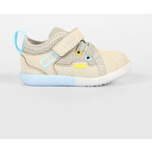 Vicco Curset Kauçuk Kaymaz Taban Cırtlı Çocuk Ilk Adım Ayakkabı Gri