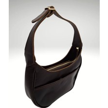 Siena Hakiki Deri Kadın El Çantası Renk Kestane