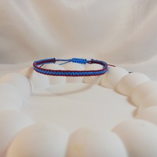 Crystal Atelier Bordo Mavi Trabzonspor Örgü Bileklik