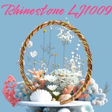 Organic YOU Rhınestone Collectıon LJ1009 Özgün  İkili Örgü Desenli Bakır Burgu Tasarım Bileklik