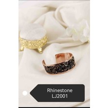 Organic YOU Rhınestone Collectıon LJ2001 Özgün  Buruşuk Desenli Bakır Burgu Tasarım Bileklik