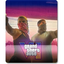 Pixxa Gta 6 - Grand Theft Auto 6 - Gta Vı Bilek Destekli Mousepad Model 7 - Dikdörtgen