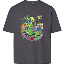 Book OrBook Alienstyle  Çift Iplik Dokumalı Rahat Kalıp PAMUK T-Shirt