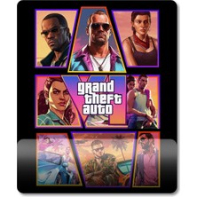 Pixxa Gta 6 - Grand Theft Auto 6 - Gta Vı Bilek Destekli Mousepad Model 10 - Dikdörtgen