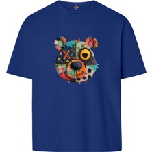 Book OrBook Bearx  Çift Iplik Dokumalı Rahat Kalıp PAMUK T-Shirt