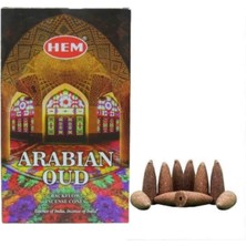 İkizler Hem Arabian Oud 2 Paket Toplam 20 Adet Geri Akış Konik Tütsü.