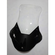 Motocam Peugeot Xp 400 Siperlik Ön Cam 2023-2025 Model 65CM Şeffaf Renkli 4mm Uzun Cam