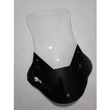 Motocam Peugeot Xp 400 Siperlik Ön Cam 2023-2025 Model 65CM Şeffaf Renkli 4mm Uzun Cam