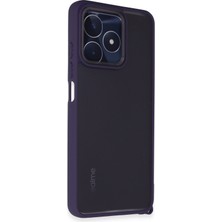 Newface Realme C53 Kılıf Elegant Kapak - Derin Mor 11