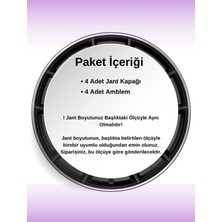 CVL Auto Market   Toyota Corolla 15 Inç Jant Kapağı Amblemli Gri [4 Adet Kapak] 124  CVL-ADT7695