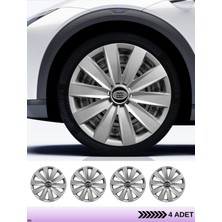 CVL Auto Market   Fiat Doblo 16 Inç Jant Kapağı Amblemli Gri [4 Adet Kapak] 132  CVL-ADT4518