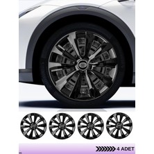CVL Auto Market   Toyota Corolla 15 Inç Jant Kapağı Amblemli Piano Black [4 Adet Kapak] 219  CVL-ADT7903