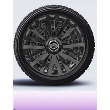 CVL Auto Market   Renault Symbol 14 Inç Jant Kapağı Amblemli Piano Black [4 Adet Kapak] 208  CVL-ADT12884