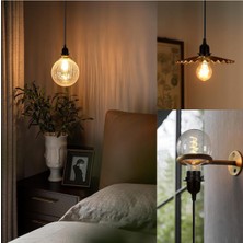 Decodelight Siyah 3 Metre Kablolu Tesisat Aydınlatma Sarkıt Tesisat Duy  E27 Aç Kapa Anahtarlı Fişli Rakorlu