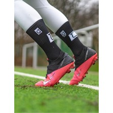 Unisex Koyu Gri Anti Slip Socks Kaymaz Silikon Havlu Taban Maç Pro Sporcu Çorabı