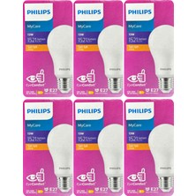 (6 adet) Philips 13W SARI IŞIK E27 DUYLU (Kalın Duy) LED Ampul
