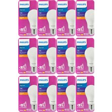(12 adet) Philips 13W SARI IŞIK E27 DUYLU (Kalın Duy) LED Ampul