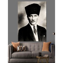 Mustafa Kemal Atatürk Dekoratif Kanvas - Mdf Ahşap Tablo