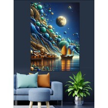 Düşlere Yolculuk Dekoratif Kanvas - Mdf Ahşap Tablo