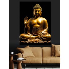 Hatun Bu Da Heykeli Dekoratif Kanvas - Mdf Ahşap Tablo