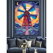 Yeldeğirmeni Dekoratif Kanvas - Mdf Ahşap Tablo