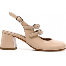 Kadın Sandalet 205558CO Comart 5558 Slıde Naplack Nude