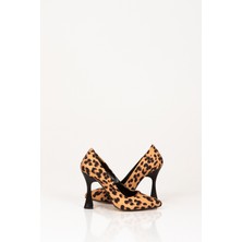 Svm Shoes Leopar Desenli Kadın Topuklu Ayakkabı, Kadın Ince Uzun Topuklu Ayakkabı, Kadın Topuklu Ayakkabı