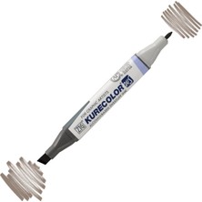 Zig Kurecolor KC-3000N Twin Ws Çift Taraflı Grafik Marker Kalem Warm Gray W08