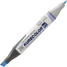Zig Kurecolor KC-3000N Twin Ws Çift Taraflı Grafik Marker Kalem Haze Blue 340