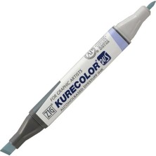 Zig Kurecolor KC-3000N Twin Ws Çift Taraflı Grafik Marker Kalem Pale Iceberg Blue 351