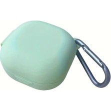 Bilişim Akademi Samsung Galaxy Buds 2 Pro  Uyumlu Kılıf Kulaklık Kılıfı Silikon Kılıf Koruyucu Kılıf - Su Yeşili