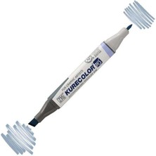 Zig Kurecolor KC-3000N Twin Ws Çift Taraflı Grafik Marker Kalem Blue Gray 3 834