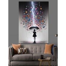 Ilkbahar Yağmurları Dekoratif Kanvas - Mdf Ahşap Tablo