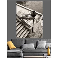 Deniz Kenarındaki Merdivenler Dekoratif Kanvas - Mdf Ahşap Tablo