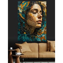 Üzgün Kadın Dekoratif Kanvas - Mdf Ahşap Tablo