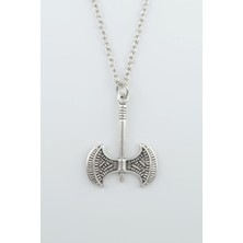 Balta Gümüş Kaplama Düz Zincir Kolye