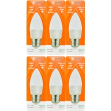 Osaka (6 adet) 9W (70W) Beyaz IŞIK E27 DUYLU (Kalın Duy) LED Ampul