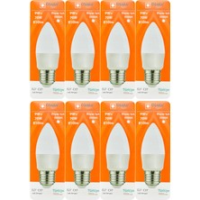 Osaka (8 adet) 9W (70W) Beyaz IŞIK E27 DUYLU (Kalın Duy) LED Ampul
