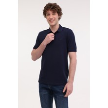 LUMBERJACK MB CT953 POLO T-SH 5FX Lacivert Erkek Kısa Kol T-Shirt 101939531