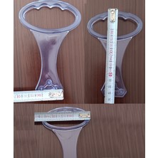 The Zey Gen Baza Tutma Kolu Şeffaf Baza Kulp Baza Kaldırma Aparatı  (Esnek Plastik) 4 Adet